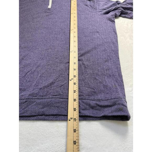 ***SOLD*** Rhoback Herringbone Pullover 1/4 Zip Sweater Golf Purple Large - Picture 5 of 5